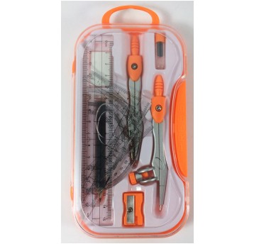 CYRKIEL Z ZESTAWEM GEOMETRYCZNYM POMARAŃCZOWY