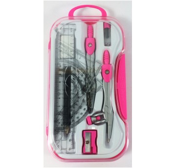 CYRKIEL Z ZESTAWEM GEOMETRYCZNYM RÓŻOWY PENMATE