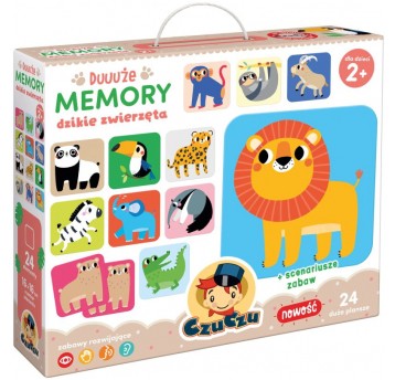 CZUCZU DUŻE MEMORY DZIKIE ZWIERZĘTA 2+