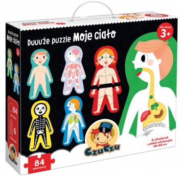 CZUCZU DUŻE PUZZLE MOJE CIAŁO 3+
