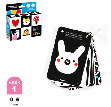 CZUCZU KSIĄŻECZKA KONTRASTY NA SZNURECZKU 0M+