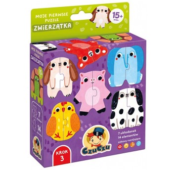 CZUCZU MOJE PIERWSZE PUZZLE ZWIERZĄTKA 15M+