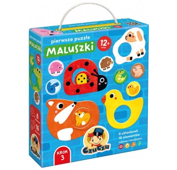 CZUCZU PIERWSZE PUZZLE MALUSZKI 12M+