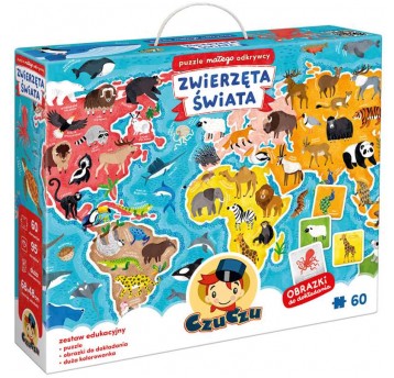 CZUCZU PUZZLE 60 EL ZWIERZĘTA ŚWIATA
