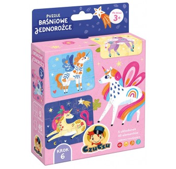 CZUCZU PUZZLE BAŚNIOWE JEDNOROŻCE 45 el
