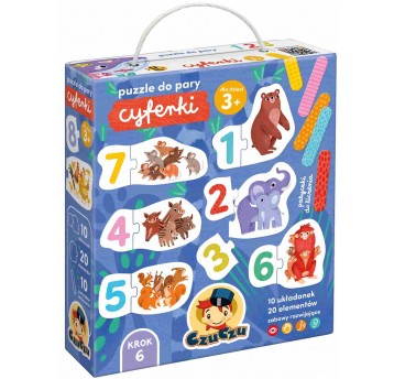 CZUCZU PUZZLE DO PARY CYFERKI 3+