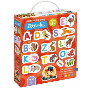 CZUCZU PUZZLE DO PARY LITERKI 3+