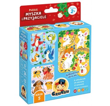 CZUCZU PUZZLE MYSZKA I PRZYJACIELE 2+