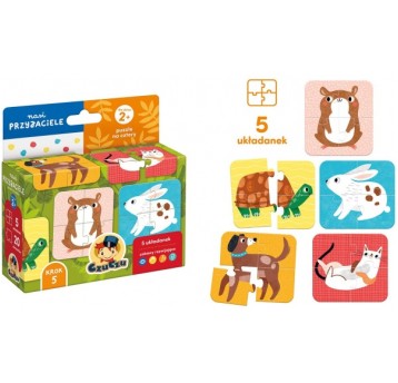 CZUCZU PUZZLE NA CZTERY NASI PRZYJACIELE 2+