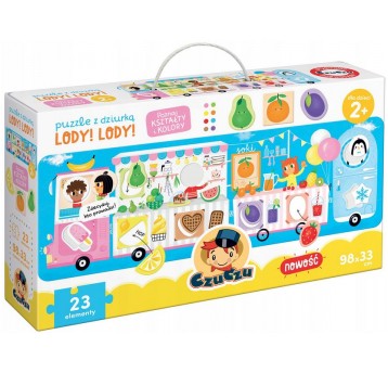 CZUCZU PUZZLE Z DZIURKĄ LODY! LODY! 2+