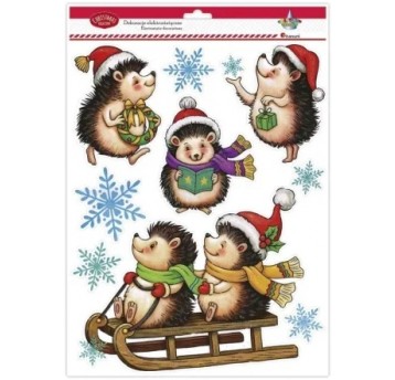 DEKORACJA ELEKTROSTATYCZNA NA OKNO JEŻE