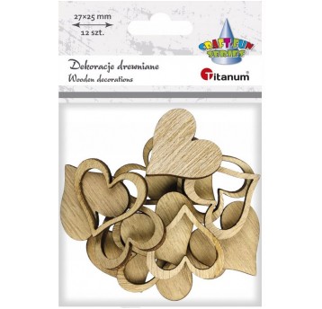DEKORACJE DREWNIANE SERCA