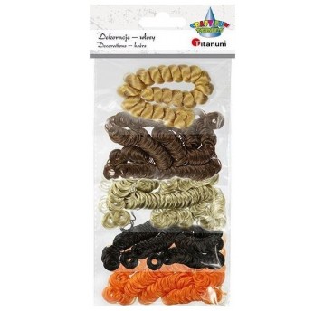 DEKORACJE OZDOBA WŁOSY 5 KOLORÓW