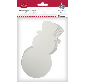 DEKORACJE PIANKOWE BAŁWANEK 10 SZT.