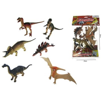 DINOZAURY W WORKU 14-16CM