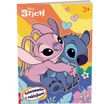 DISNEY STITCH KOLOROWANKA Z NAKLEJKAMI