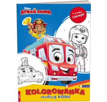 DISNEY STRAŻ EKIPA KOLOROWANKA WEDŁUG KODU