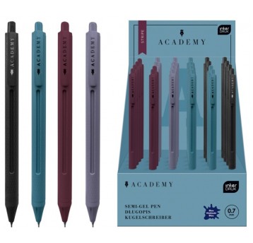 DŁUGOPIS AUTOM. NIEBIESKI STRIPE ACADEMY INTERDRUK