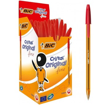 DŁUGOPIS CRISTAL FINE CZERWONY BIC