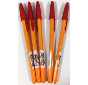 DŁUGOPIS CRISTAL FINE ORANGE CZERWONY BIC