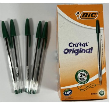 DŁUGOPIS ORYGINAL CRISTAL ZIELONY BIC