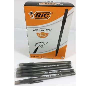 DŁUGOPIS ROUND STIC CLASSIC CZARNY BIC