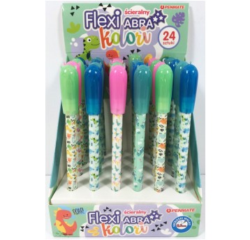 DŁUGOPIS ŚCIERALNY FLEXI ABRA KOLORI DINO