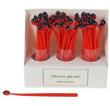 DŁUGOPIS SILIKONOWY BIEDRONKA