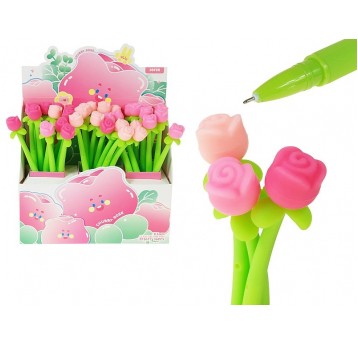 DŁUGOPIS SILIKONOWY RÓŻA