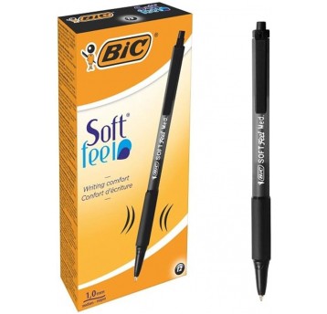 DŁUGOPIS SOFT FEEL CLIC GRIP CZARNY BIC