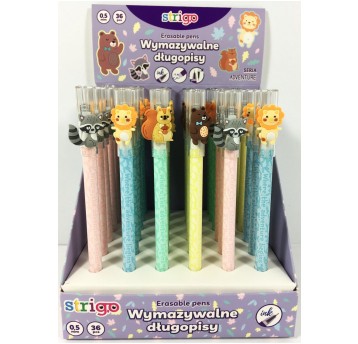 DŁUGOPIS STRIGO WYMAZYWALNY FOREST ANIMALS