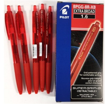 DŁUGOPIS SUPERGRIP GXB 1.6 AUTOMAT CZERWONY PILOT