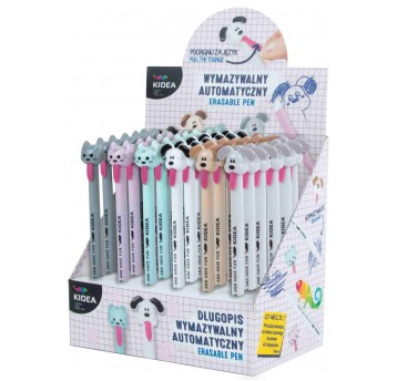 DŁUGOPIS WYMAZYWALNY PIESEK/KOTEK KIDEA