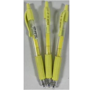 DŁUGOPIS ŻELOWY PILOT G2 PASTEL ŻÓŁTY