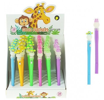 DŁUGOPIS ZWIERZAK Z LATARKĄ