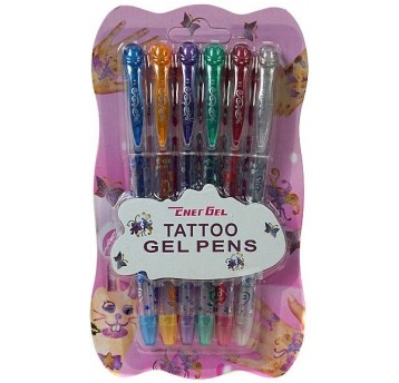 DŁUGOPISY DO TATUAŻU 6 SZT