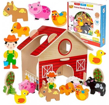 DREWNIANY DOMEK FARMA