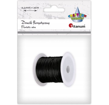 DRUCIK FLORYSTYCZNY 0,3MM X 20M CZARNY
