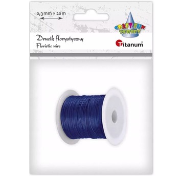 DRUCIK FLORYSTYCZNY 0,3MM X 20M GRANATOWY