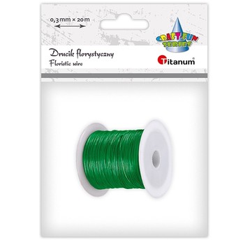 DRUCIK FLORYSTYCZNY 0,3MM X 20M ZIELONY