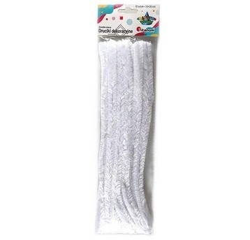 DRUCIKI KREATYWNE PUSZYSTE 30CM BIAŁE