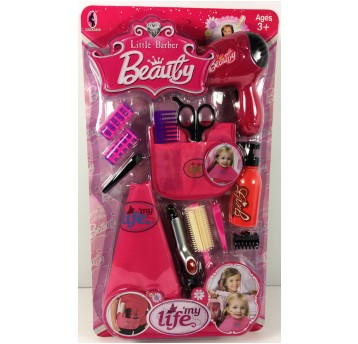 DUŻY ZESTAW MAŁA FRYZJERKA NA BATERIE