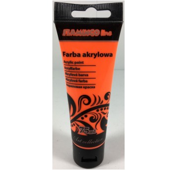 FARBA AKRYLOWA 75ML 103 FLUO POMARAŃCZOWA