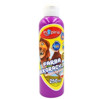 FARBA PLAKATOWA 250ML FLUO FIOLETOWA INSPIRIA