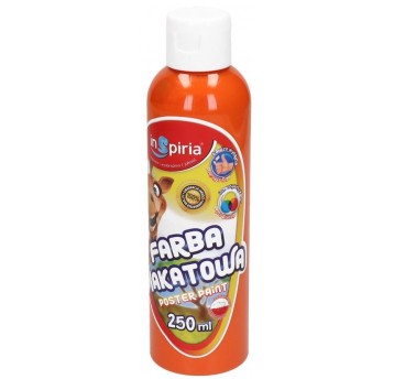 FARBA PLAKATOWA 250ML POMARAŃCZOWY INSPIRIA