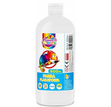 FARBA PLAKATOWA 500 ML BIAŁA SWEET COLOURS