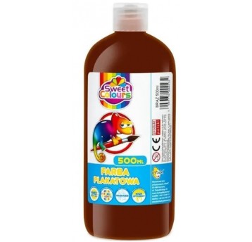 FARBA PLAKATOWA 500 ML BRĄZOWA CIEMNA SWEET