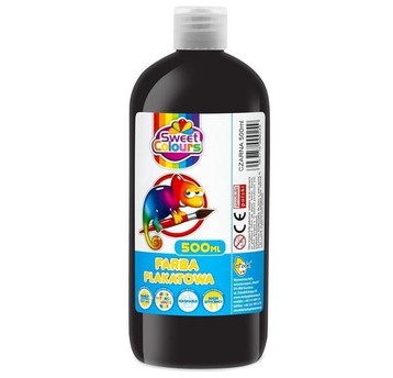 FARBA PLAKATOWA 500 ML CZARNA SWEET COLOURS