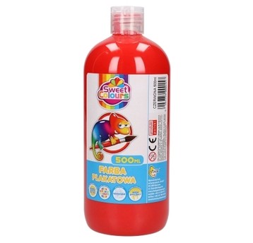 FARBA PLAKATOWA 500 ML CZERWONA SWEET COLOURS