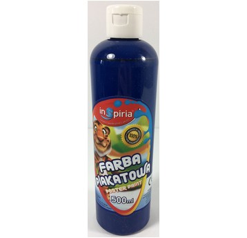 FARBA PLAKATOWA 500 ML NIEBIESKA CIEMNA INSPIRIA
